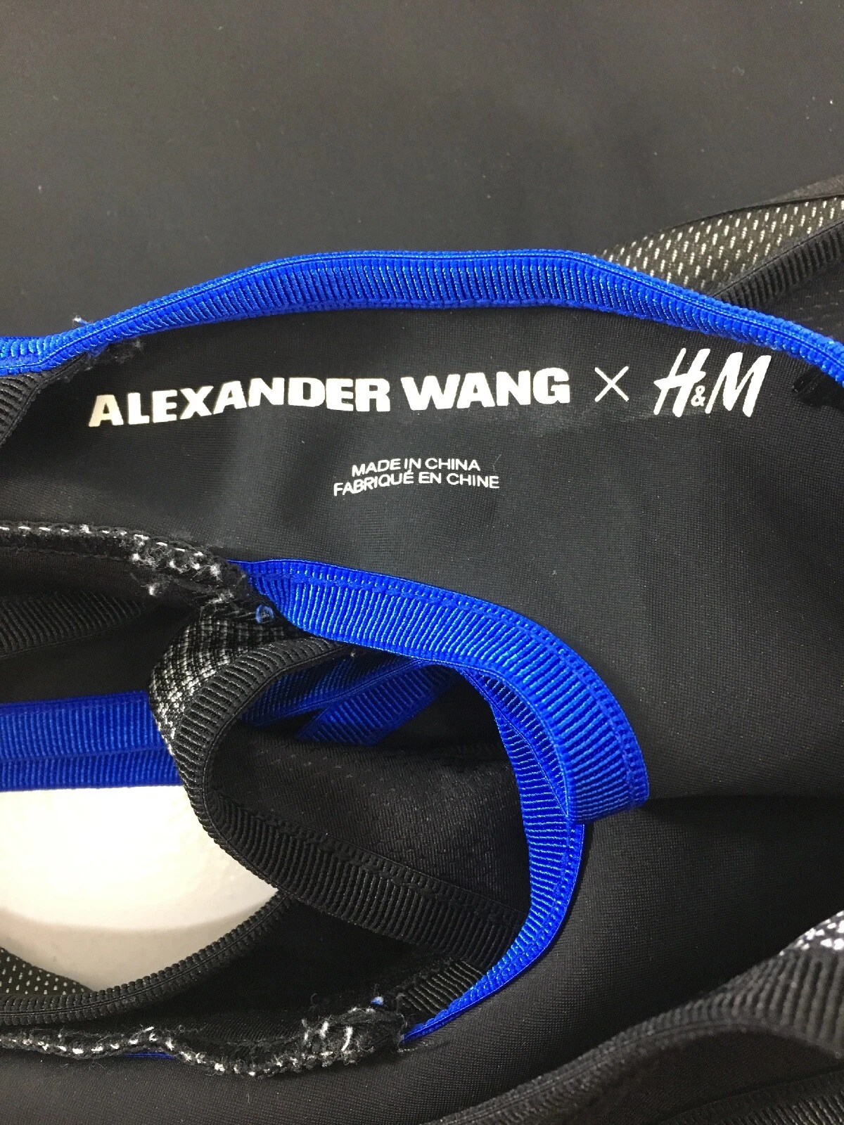 Abito midi donna Alexander Wang collo alto con lato tagliato nero blu 2 P O @