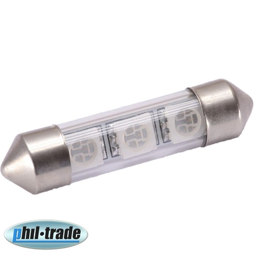 blaue SMD LED Soffitte Lampe C5W 39mm 12V blau hell Innenraum Beleuchtung Decke