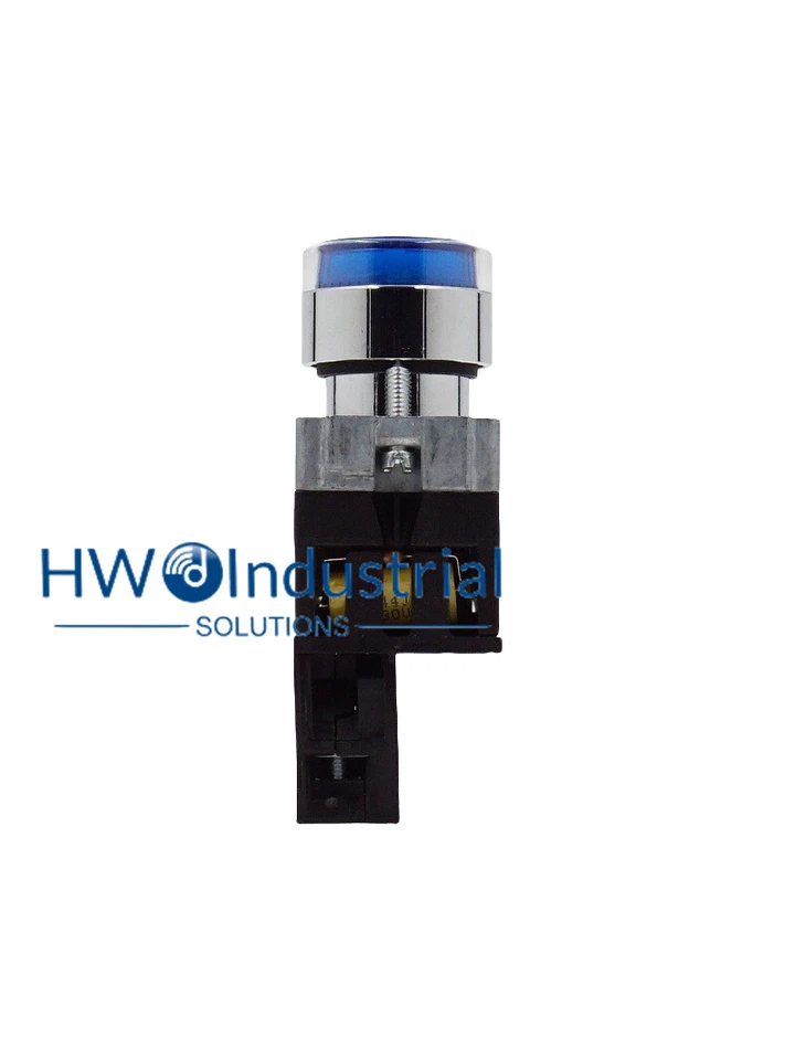 Interruptor de botón de reinicio automático de luz LED 1 PIEZA XB2BW36M1C XB2-BW36M1C azul 1NO 220V Foto 2 de 4