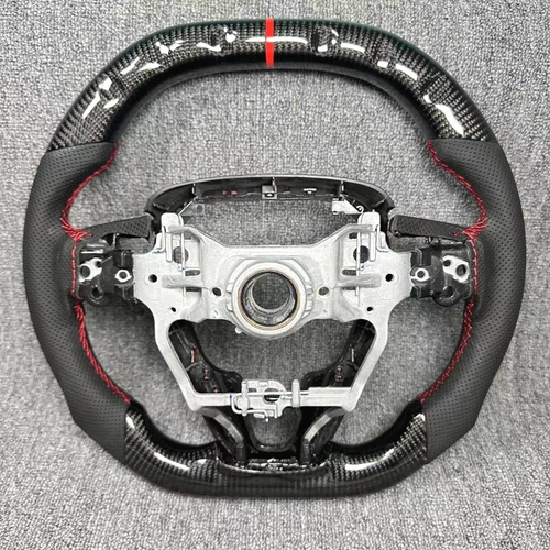 Real Carbon Fiber Steering Wheel With Trim For RAV4 2018 2019 2020 2021-2024 - Foto 5 di 5