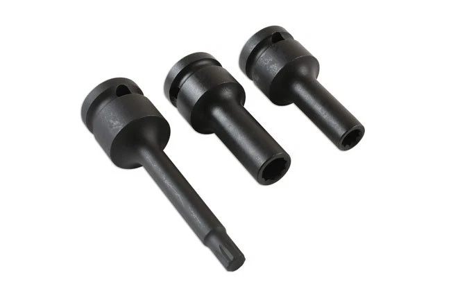 LASER TOOLS 6345 SPLIT RIM SOCKET BITS OZ WHEELS 10 POINT 1/2 DRIVE - Image 2 of 4