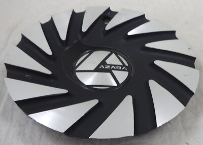 Azara Wheels Silver / Gloss Black Custom Wheel Center Cap Caps ...