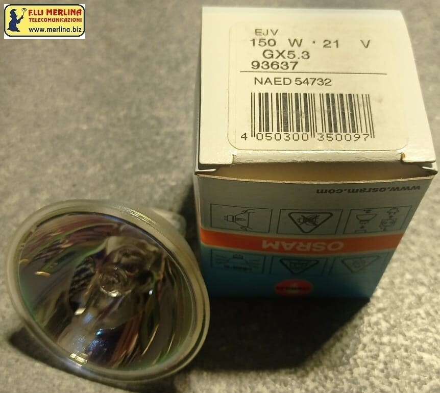 OSRAM 93637 EJV 21V 150W GX5,3 LAMPADINA HALOGEN PHOTO OPTIC LAMP 93638