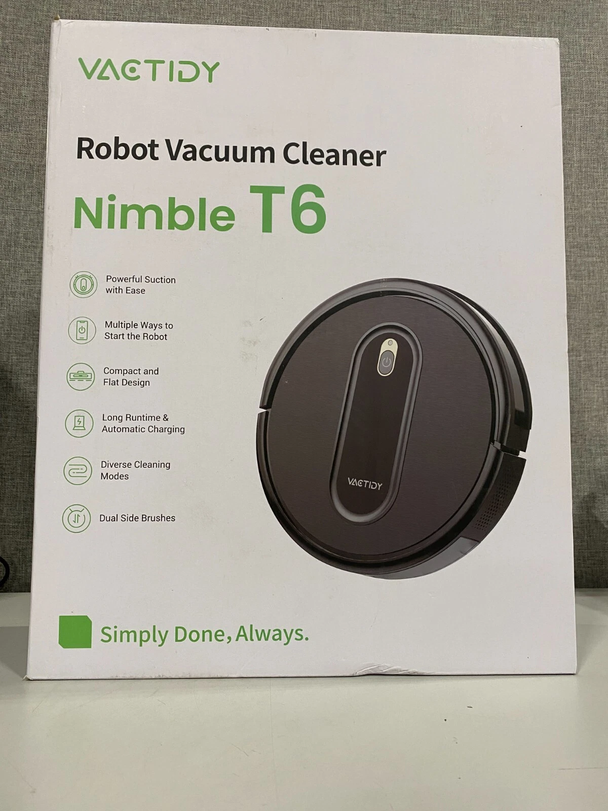 vactidy Nimble T6 Robot Vacuum Cleaner with 2000Pa Suction Power, 2.4GHz