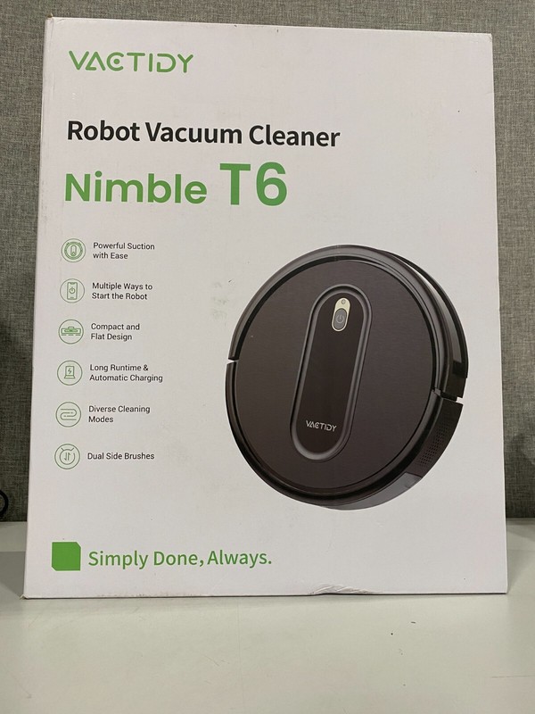 vactidy Nimble T6 Robot Vacuum Cleaner with 2000Pa Suction Power, 2.4GHz