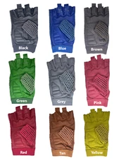 Leather Crochet Cycling / Bicycle Gloves - Vintage  (Various Colors)