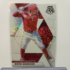 2021 Mosaic White Sparkle Prizm RHYS HOSKINS Parallel #3 Phillies Philadelphia 