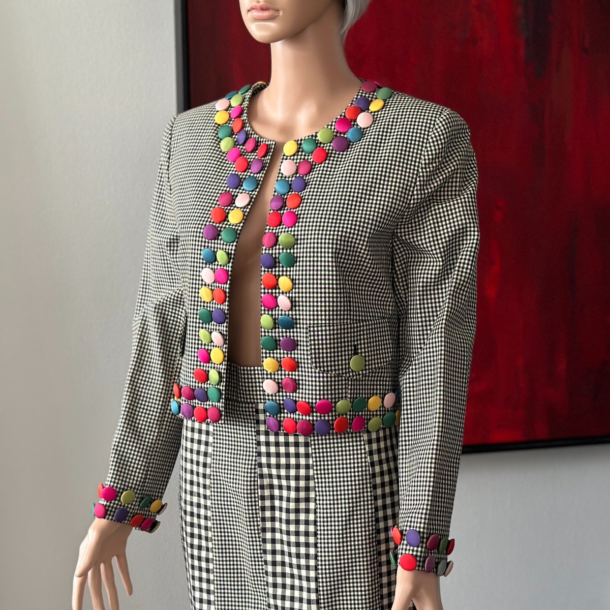 MOSCHINO cheap and chic バイカラーリボンコート MOSCHINO cheap and chic バイカラーリボンコート