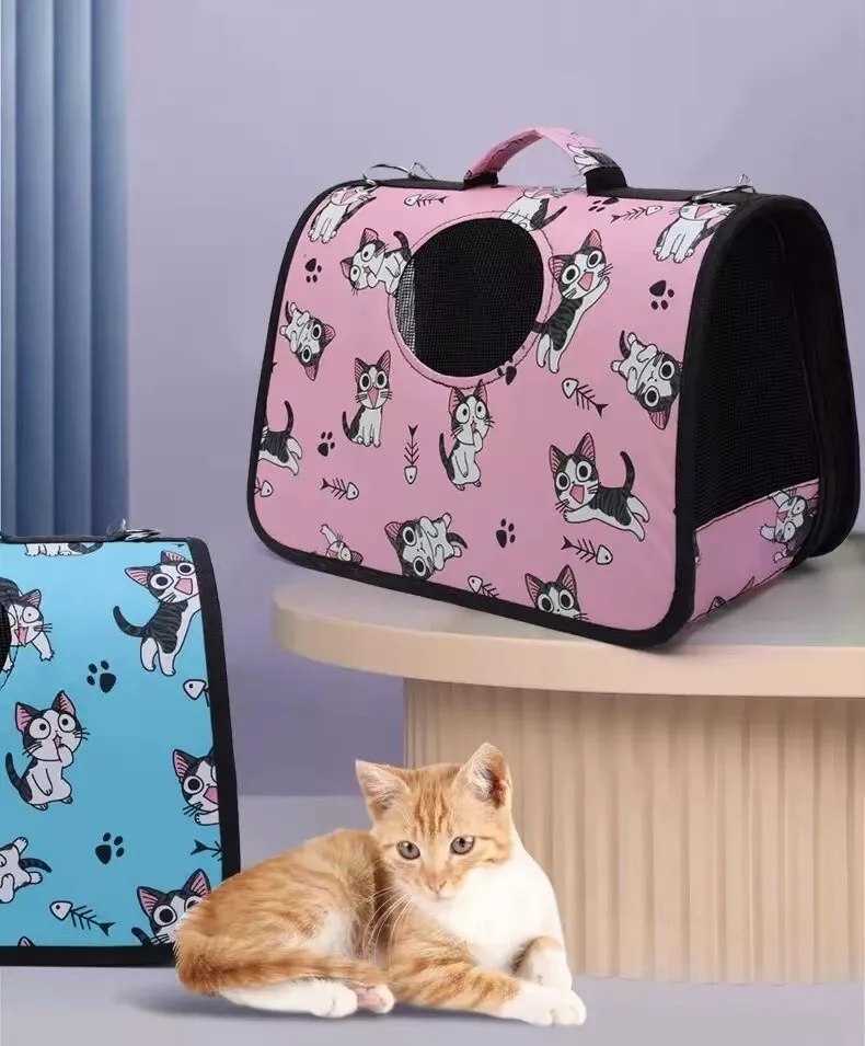 Pet Carrier Cat Travel Bag Portable Soft Sided Comfort Case Airline  Approved Dog