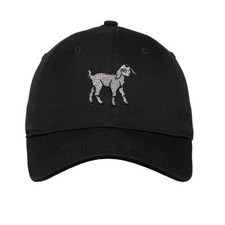 Twill Cotton Soft Women Baseball Cap White Baby Goat Embroidery Dad Hats for Men