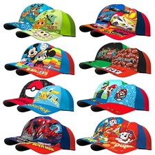 Kids Cotton Adjustable Baseball Caps, Breathable Unisex Summer Sports Hats, 3+Y