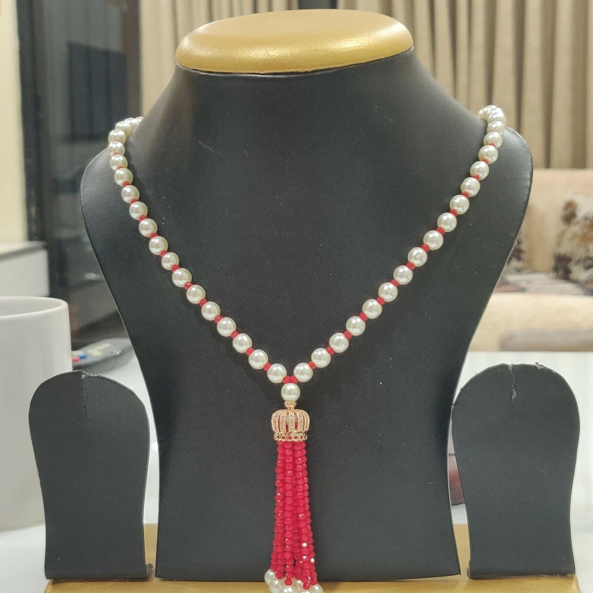Real pearl shop necklace ebay