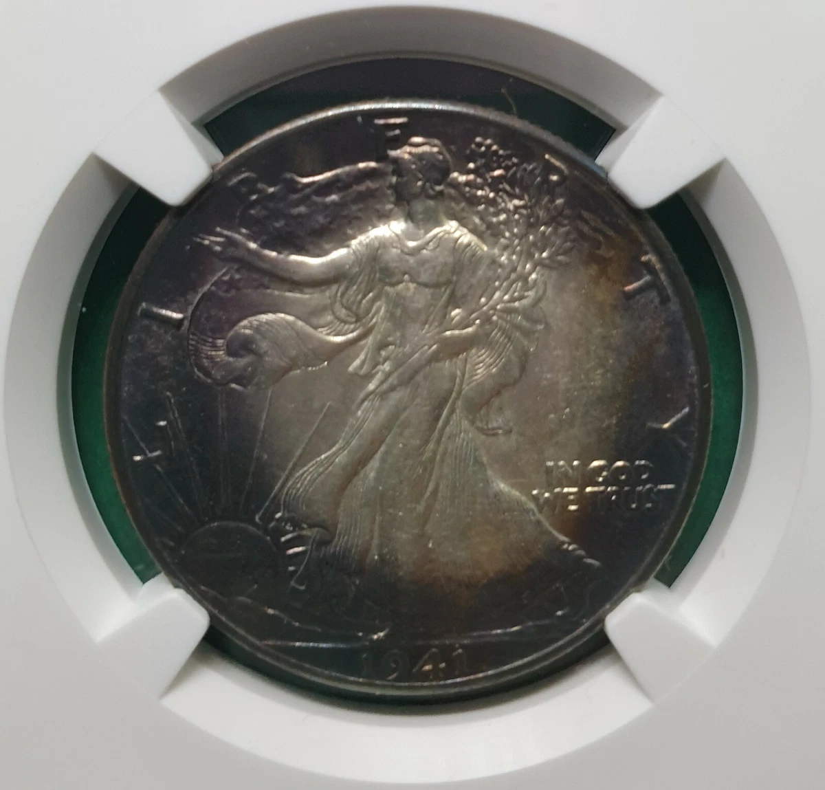 AU 58 Graded 1941 Year Liberty Walking Half Dollars (1916-1947