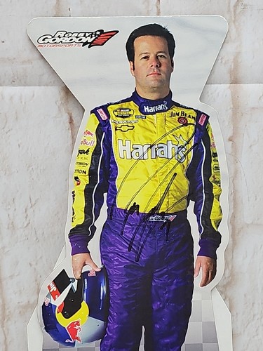 2004 NASCAR #7 Robby Gordon Harrahs Racing 14" Racing Cardboard Stand Up - Picture 5 of 9