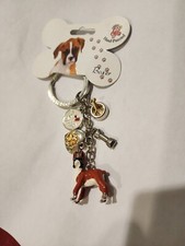 Boxer Key Ring Hand Painted "Little Gifts"