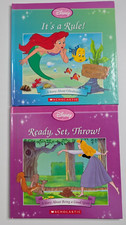 Disney Princess Little Mermaid Sleeping Beauty Books Lot Obedience Be Good Sport