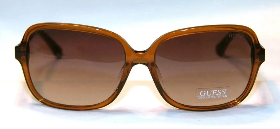 Gafas de sol Guess para mujer GU7382-47F-60 marrón cuadradas NUEVAS auténticas 100 % UV Foto 2 de 4