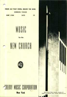 From all that dwell below the Skies. For mixed chorus with organ ... [Words by..