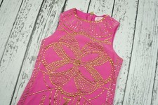 Versace for H&M Women's Pink Gold Studded Dress SZ. 6 US6 US 6 EU 36