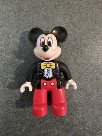 Lego Mickey Mouse Duplo Figure 10597  10941 Yellow Bow-Tie Red Pants Disney Toy