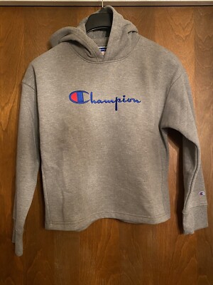 *NEW* Girls Youth Champion Hoodie Sweater Size XL Gray