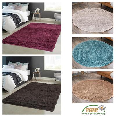 Dicke Shaggy Teppiche Rutschfest Weichflor Teppich Rug für Schlafzimmer Wohnzimmer