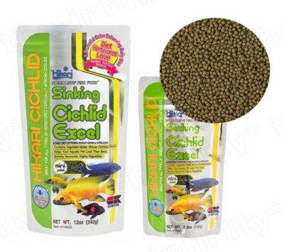 HIKARI SINKING CICHLID EXCEL HERBIVORE LAGER FISH FOOD SALE SPACIAL EXP.2023.12