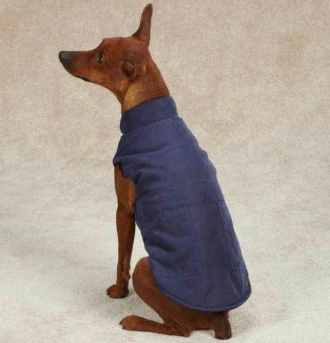 IVY LEAGUE DOG Puppy Puffy VEST JACKET COAT Navy Deep Raspberry XSMALL SMALL - Image 2 of 3