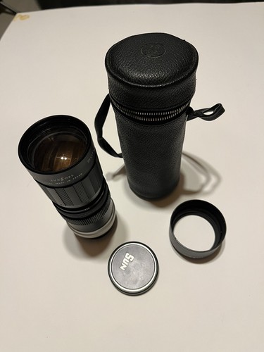Vintage Sun 85-210mm F/4.8 Auto Tele-Zoom M(SR) Lens original caps & metal hood