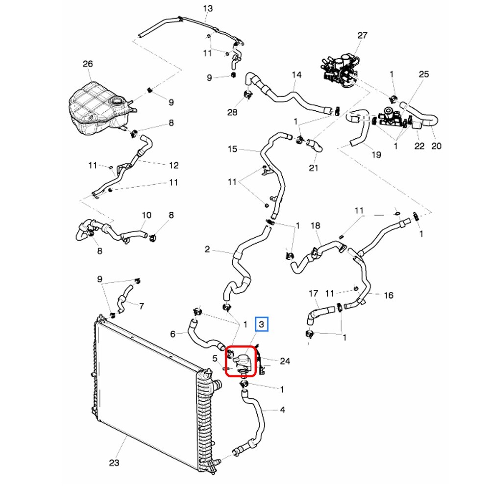 Bentley Mulsanne Auxiliary water pump P/N 3W0965561