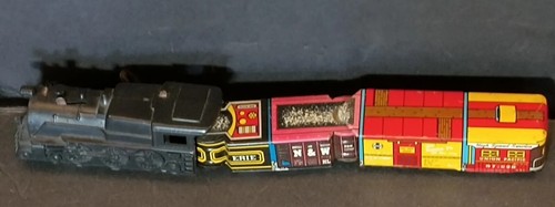Vintage Marx Mechanical Miniature Train set Tin Litho Board Very Nice - Picture 22 of 23