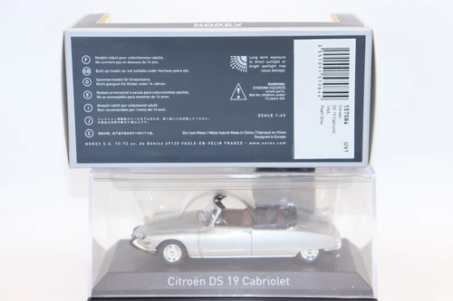 Norev Collectors 1/43 Citroen DS 19 Cabriolet 1965 Diecast Alloy Toy Cars Model - Picture 22 of 23
