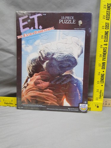 Vintage 4er Set E.T. The Extra Terrestrial Crat Master 15-teiliges Puzzle versiegelt - Bild 2 von 16