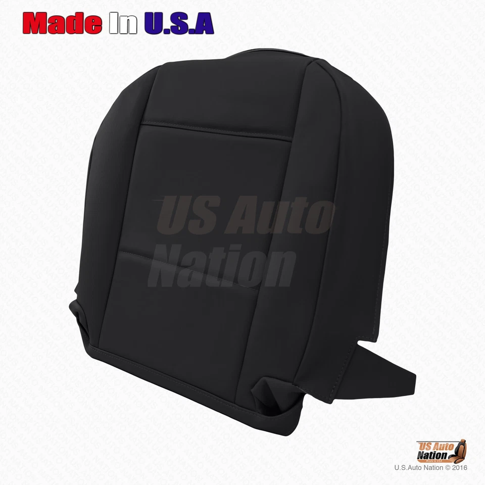 Se adapta a BMW 325I 2001 2002 2003 2004 2005 - Cubierta de asiento de cuero inferior del conductor negra Foto 3 de 4