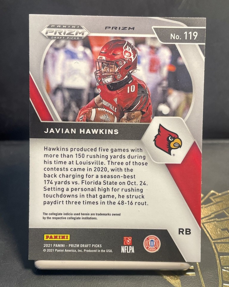 2021 Panini Prizm Draft Picks Prizms Purple Wave 119 Javian Hawkins eBay
