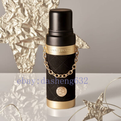 19oz New 2023 China Starbucks Black Gold Series Coffee Treasure SUS Vacuum Cup