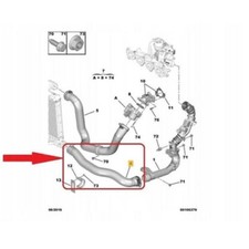 Für Peugeot Traveller Expert 2016-Onwards Ladeluftkühler Turbo Schlauch
