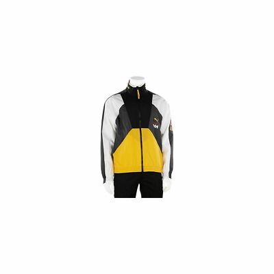 New Sz S Small Men's Puma x Helly Hansen TFS Track Top Jacket Citrus Black $ 90