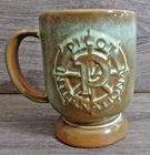 Frankoma Pottery Pilot International Prairie Green Coffee Mug Cup
