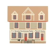 Cat's Meow Shelf Sitter F. G. Bonnette Hairdressing Parlor 1989