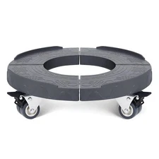 Adjustable Trash Can Dolly 15-19 Inch Heavy Duty Round Dolly with Wheels