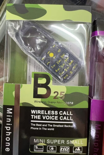 Stylish four-band Mini-B25 mobile smart button mobile phone dialer GSM CellPhone - Picture 17 of 27