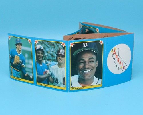 1983 Fleer MLB Baseball Stickers Uncut Sheet of 12 • Henderson Nolan Ryan - Picture 5 of 5