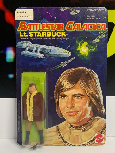 Mattel 1978 vintage Battlestar Galactica Lt. STARBUCK MOC UnPunched PERFECT