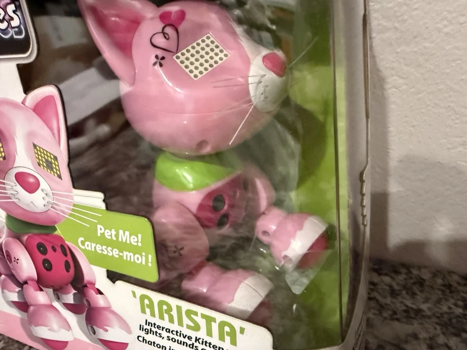 Zoomer Meowzies ARISTA Interactive Pink Kitten Cat Lights Sounds -  NEW - Image 2 of 4