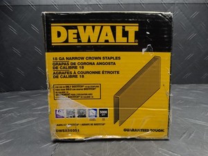 DEWALT 1in Leg x 7/32in 18-Gauge Crown Glue Collated Steel Staples 5,000 per Box