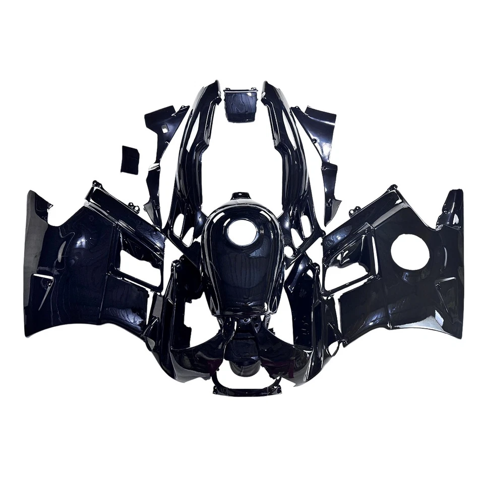 Kit de carenados de plástico ABS negro para carrocería Honda CBR600F2 1991-1994 91 92 93 94 Foto 2 de 4