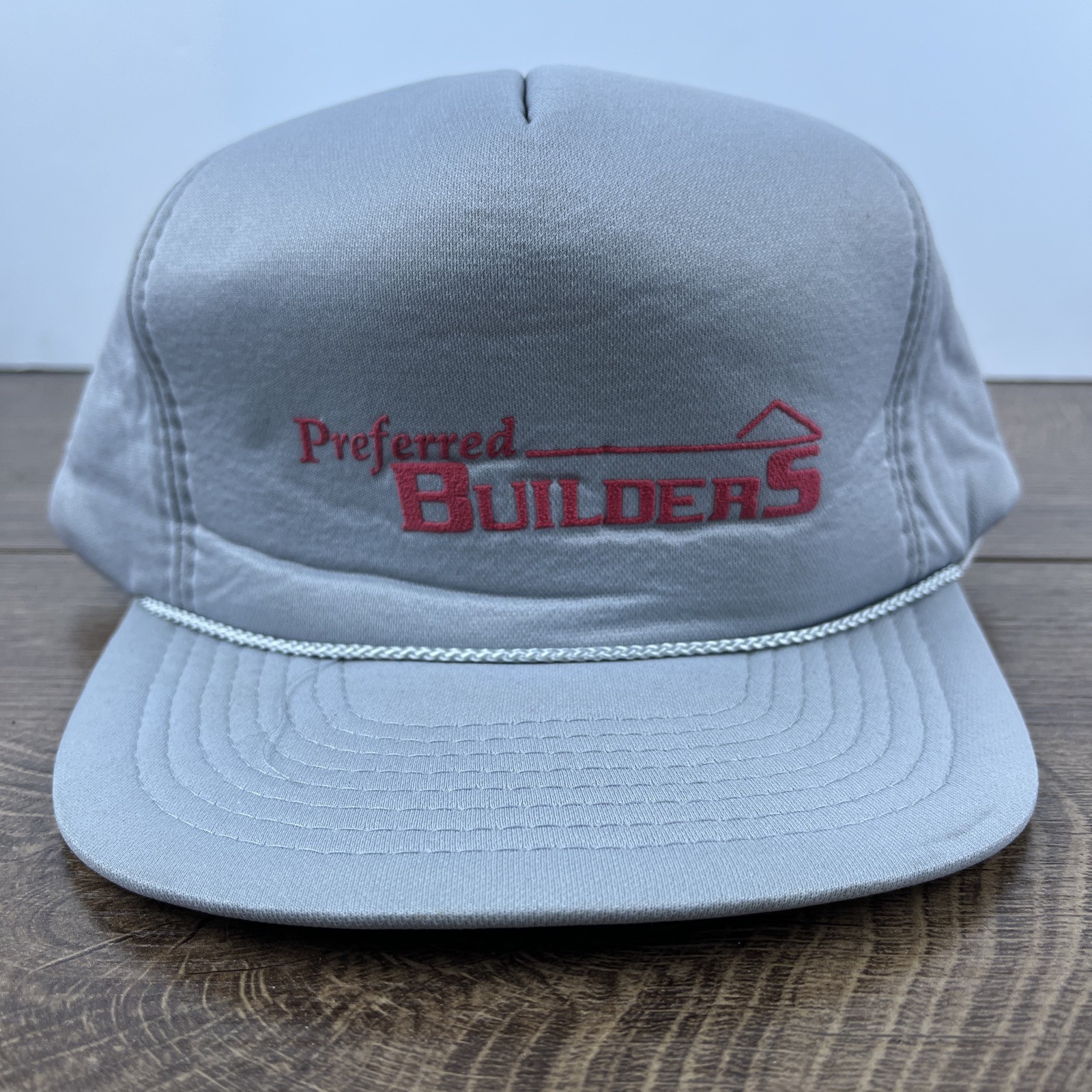 Preferred Builders Hat Gray Adjustable Adult Size… - image 1