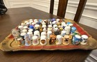 Lot of 69 Thimbles from all over the world: wood, ceramic, metal, Pewter, Resin — photo 1