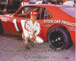 HTF! CLYDE "BUTCH" LINDLEY JR. #16 1977 &'78 NASCAR LATE MODEL CHAMPION POSTCARD
